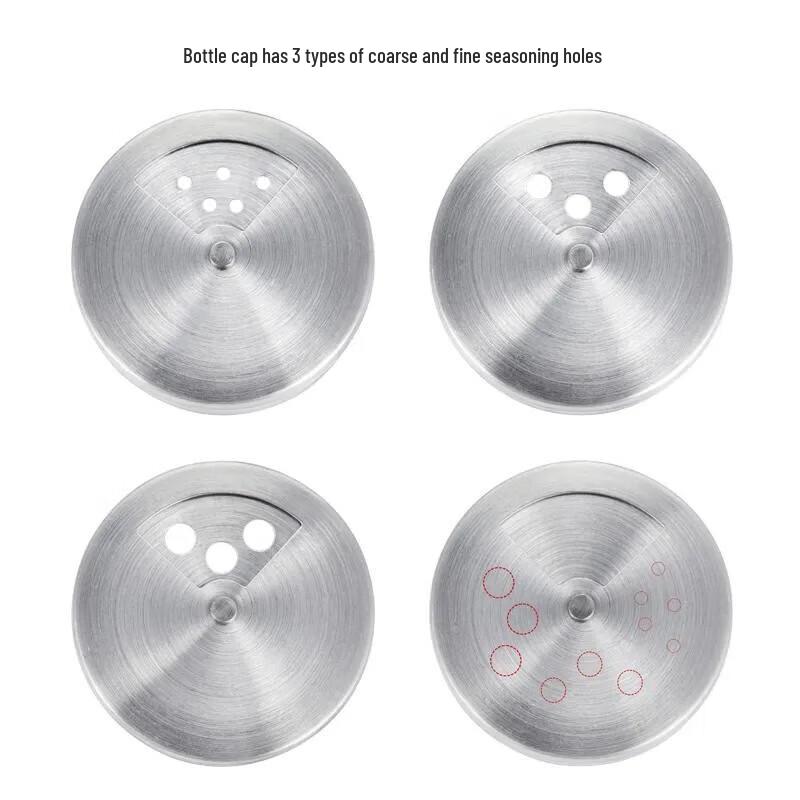 Ningzhao Stainless Steel Glass Condiment Set