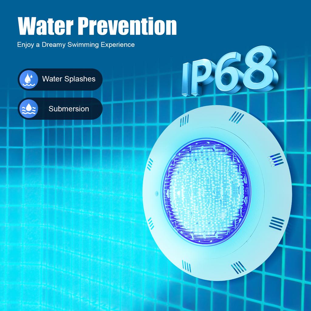 12V 36W Underwater Pond Light 7 Color Change RGB Led Pool Light W/RC Submersible Led Light IP68 Inground Swimming Pool Light