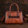 Johnature Borsa in pelle da donna in rilievo retrò squisita Borse a tracolla versatili di grande capacità
