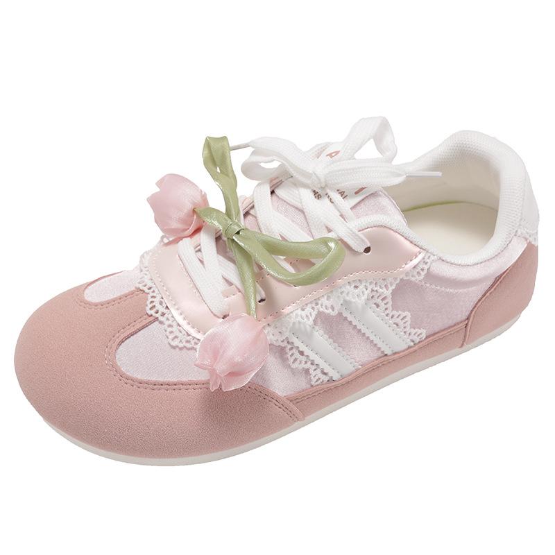 Queen Fan retro flat-bottomed ballet style little white shoes women's shoes 2025 new summer thin styles with skirts Dexun shoes