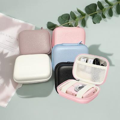 CCD Camera Case PU Leather Hard Shell Mini Box Digital Small Travel Cameras Storage Holder Bag for SD Card Camera Accessories