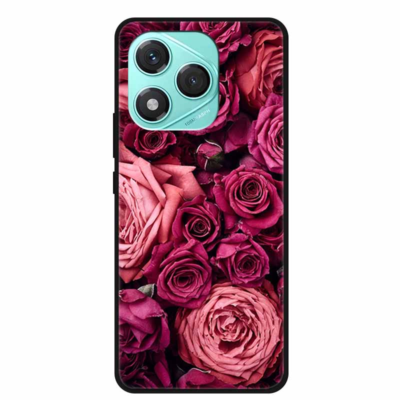 

Чехол для Honor 400 lite 6.7 Модный Цветок Черный Силикон ТПУ Мягкая Задняя Крышка Для Honor 400 lite Чехлы для Телефона Honor400 lite Сумка Honor 400 lite