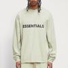 Fear of God Essentials Fleece Crewneck Sweater With Long Sleeves Unisex Sweater Sage-Green FOG-FW20-303