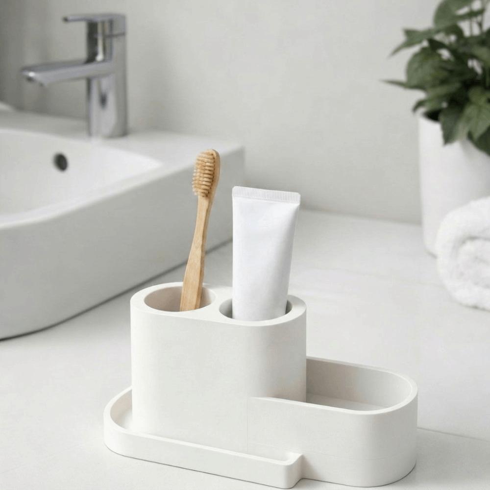 Multi-Purpose Toothbrush Holder Detachable Storage Rack Toothbrush Toothpaste Rack Bathroom