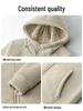 Men's 2026 Plus Velvet Thick 700G Lambswool Hooded Fleece Jacket