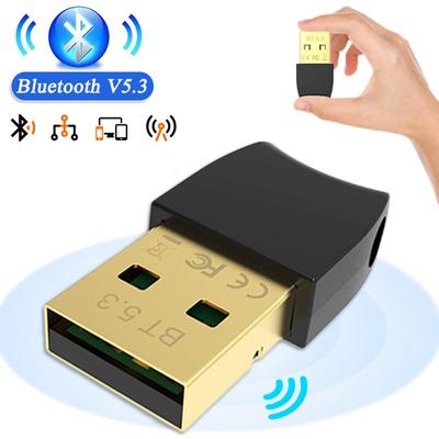 Adapter USB Bluetooth 5.3 Dongle Muzyka Odbiornik Audio Nadajnik Adapter bezprzewodowy zgodny z Bluetooth do laptopa PC Klawiatura Mysz Głośnik Słuchawki