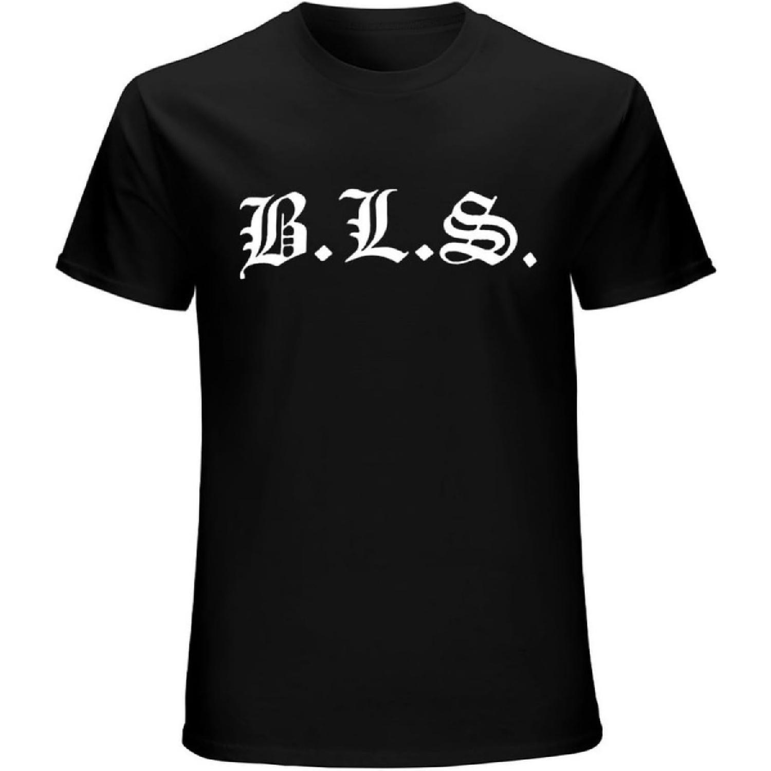 xhaxhi Мужская футболка Black Label Society BLS Мужская футболка с коротким рукавом Круглый вырез Хлопок Легкая Свободный крой S