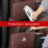 Pour Mitsubishi Outlander Pajero Asx Lancer EX Evolution X Ralliart Protection de dossier de siège de voiture Coussin anti-coup de pied Sac de rangement pour siège arrière