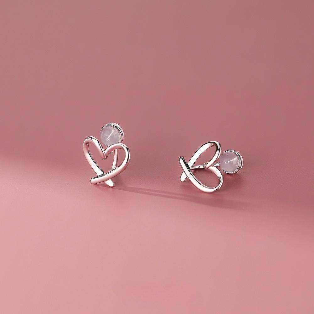 Simple Heart-shaped Line Ear Clip, Cute and Fresh Temperament for Female Students, with No Ear Holes or Small Earrings