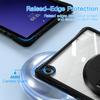 For Samsung Galaxy Tab A9+ SM-X210/X216/X218 Case Hand Strap Kickstand PC+TPU+Acrylic Clear Tablet Cover