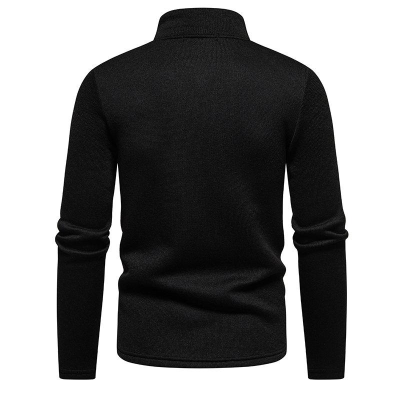 Autumn Men's Zipper Sweatshirt Stand Collar Lightweight Casual Sport Cardigan Comfortable Daily Hoodies