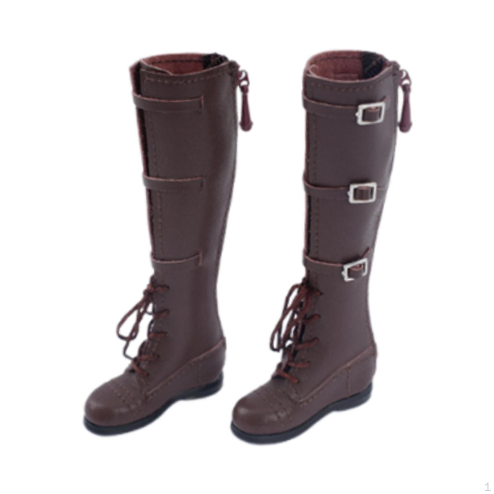 

Обувь для экшн-фигурок масштаба 1/6, легкие ботинки для 12-дюймовых кукол коричневый