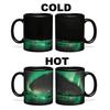 Northern Lights Valentine'S Day Ceramic Coffee Mark Cup Color Changing Cup Water Aurora Borealis