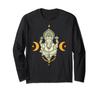 Mindful Lotus Ganesha Spiritual Sacred Yoga Meditation Zen Gift Long Sleeve T-Shirt
