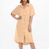 Women’s Casual Short Sleeve Button Down Maxi Shirt Dress with Pocket Relaxed Fit Lightweight Summer Cardigan Dress