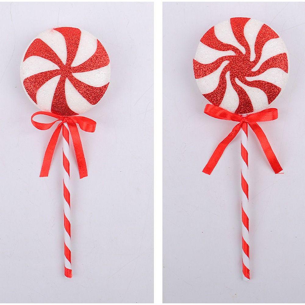 Großer Weihnachtslutscher Anhänger Cartoon Exquisiter Großer Lutscher Schmuck Schaumstoff Weihnachten Süßigkeit Hängende Dekoration Neujahrsgeschenk Dekoration