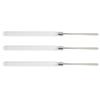 3pcs Makeup  Spatula Color Blending Stainless Steel Transparent Handle Nail Gel Spatula St
