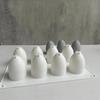 8-Cavity Egg Silicone Mold, Easter Egg Plaster Mold, DIY Aromatherapy Candle Home Decor Epoxy Resin Mold