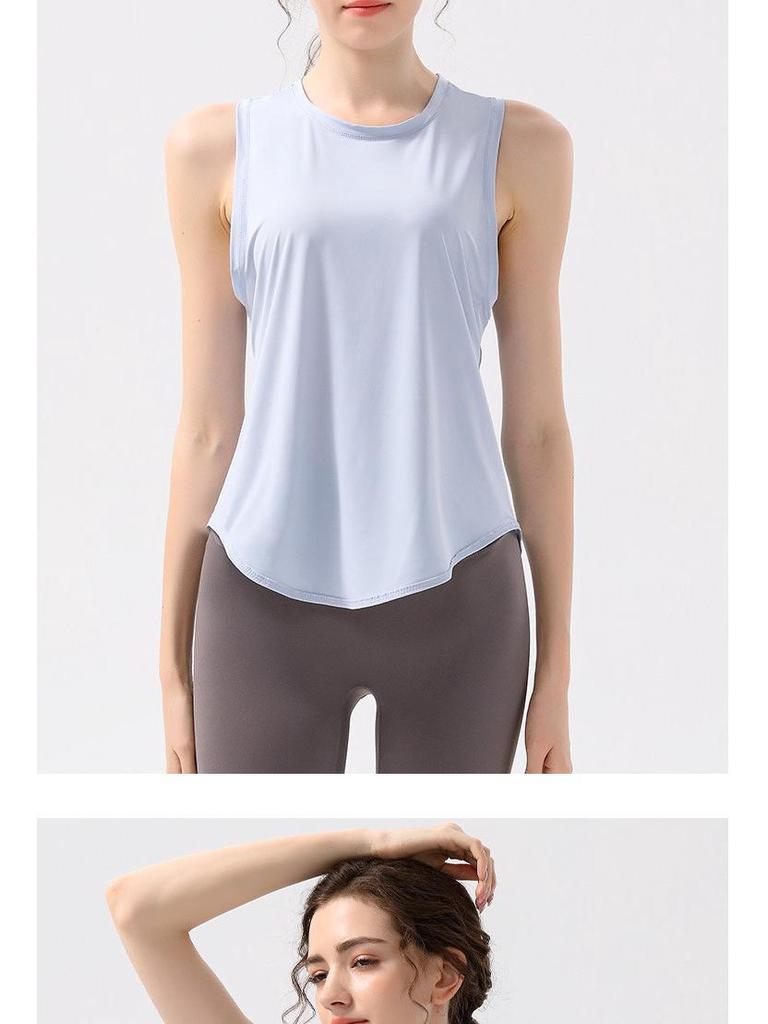 Breathable Quick-Dry Sleeveless Sports Tank Top for Yoga & Running