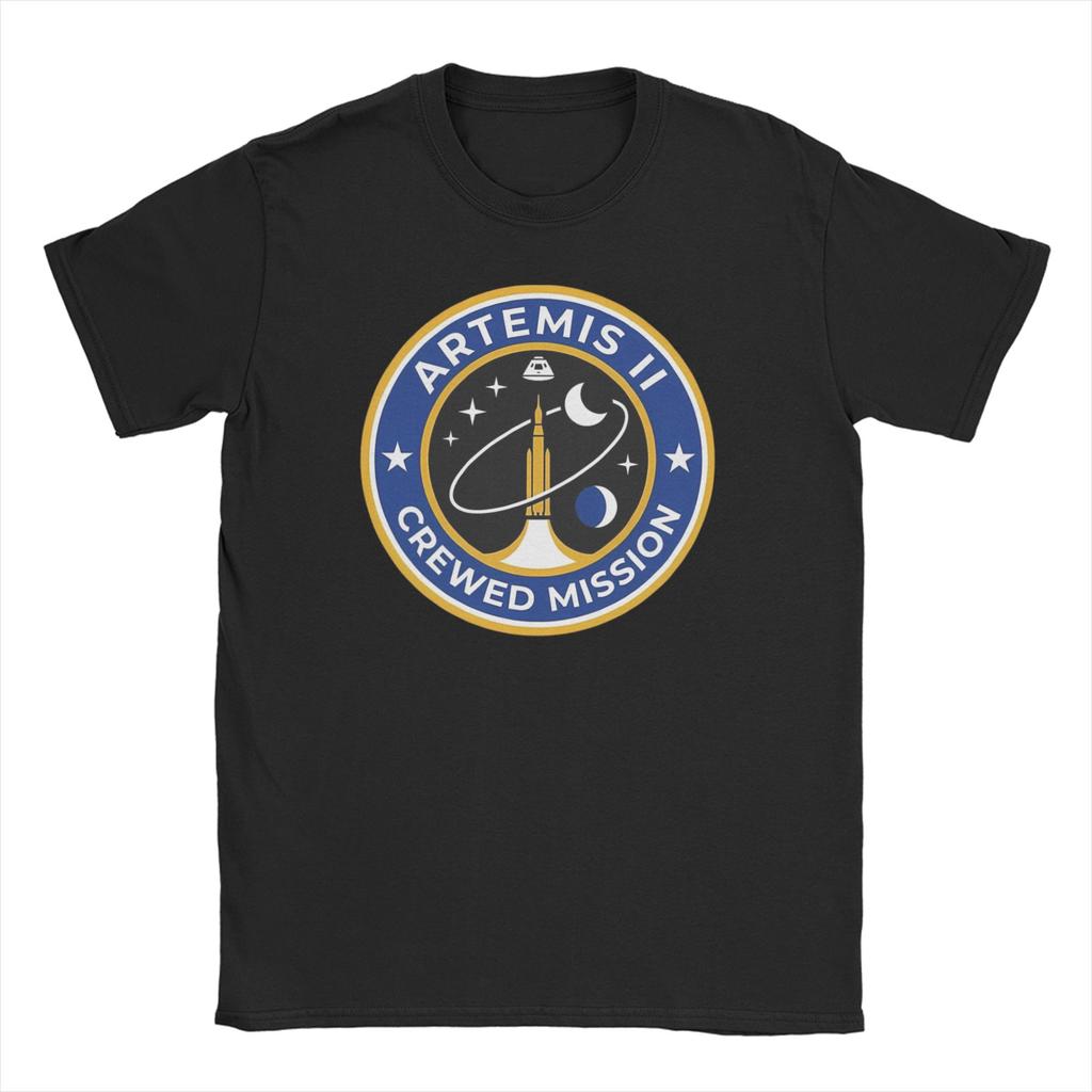 Artemis II Moon Mission Unisex WoUnisex T Shirts Novelty Tee Shirt Short Sleeve O Neck TShirt Cotton Summer Clothing