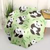 1 Stück Panda Bambus Automatisches Öffnen/Schließen, Ganzjahres Tragbarer Faltregenschirm, Reisen, Alltag, Formelle Anlässe - Kompakter Luxus Sonnenschirm, Outdoor Zubehör