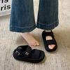 Velcro Thick-soled Heightening Sports Sandals Women's 2025 Summer New Models Step On Shit Feeling with Skirt Beach Sandals