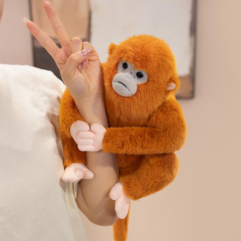 Adorable Lifelike Long Arms Monkey Plush Toys Soft Cozy Monkey Doll Cute Warm Kids Companion Animal Toys Birthday Gift