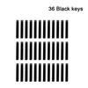 36 Piano Keytops Piano Keys 38*20*5cm 88 Piano Keytops