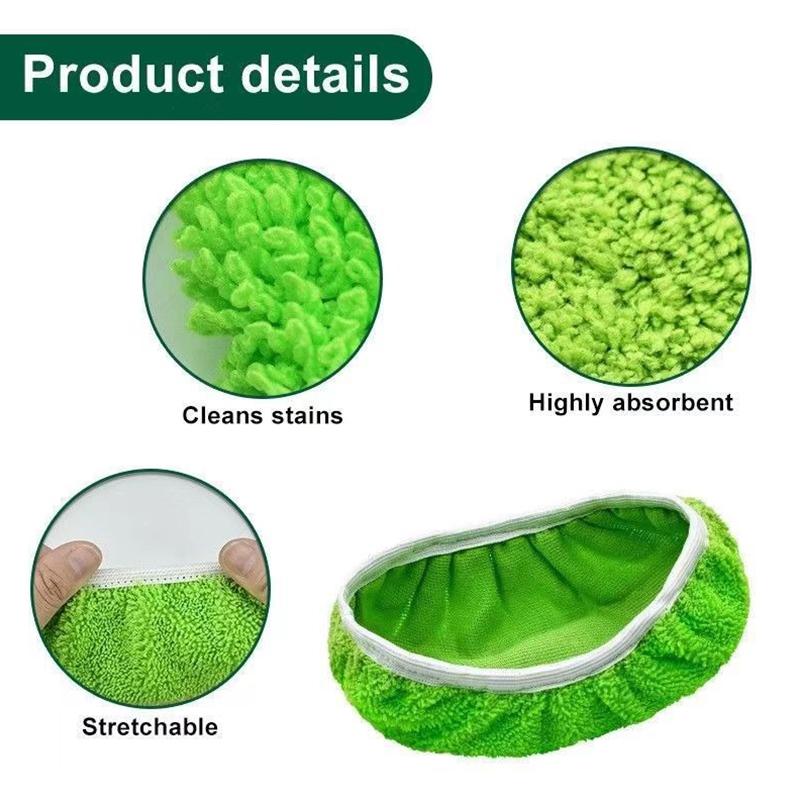 Removable Mop Cloth Cover Washable Multifunctional Flat Mop Cloth Cover Reusable 4 Pieces/pack