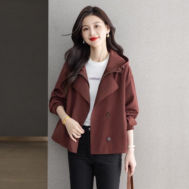 

Women s Petite Age-Reducing Hooded Casual Jacket L