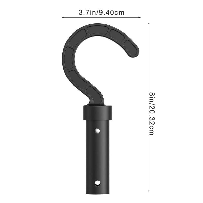 Telescoping Hook Attachment For Automatic Swimming Pool Cleaners Adjustable Length Durability ABS Plastic Design 1 Pair