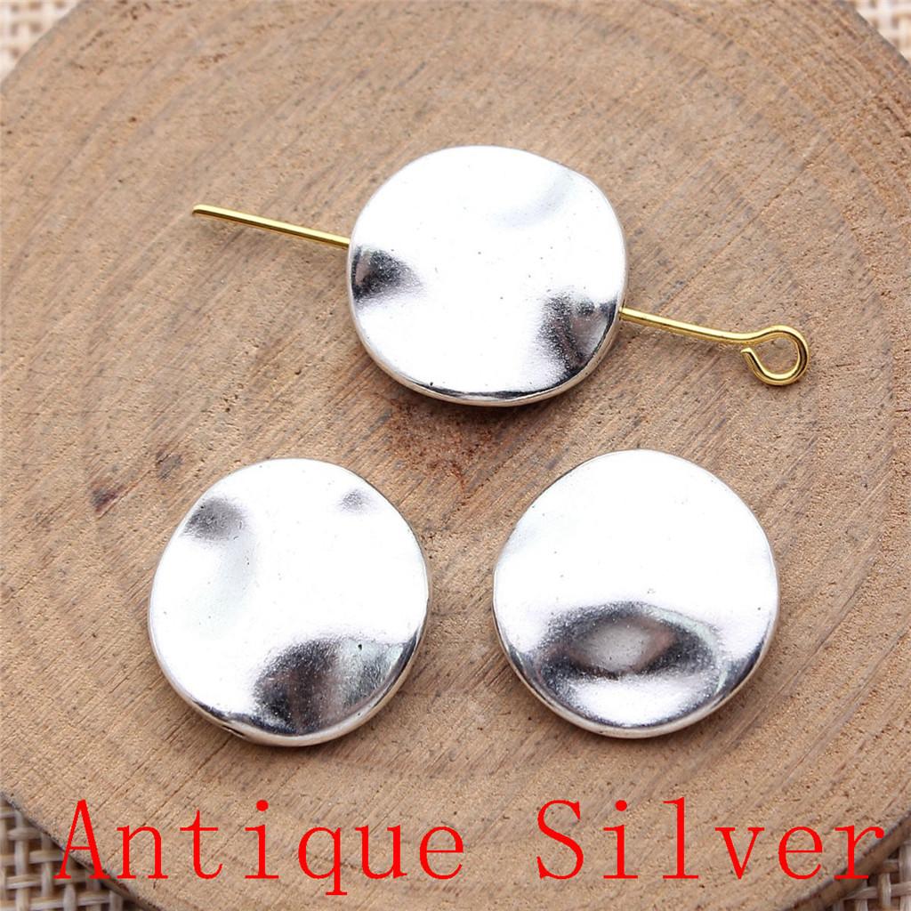 Charms Piatto Torsione Foro Grande Perline Sfuse Per Braccialetto Collana Gioielli Fabbricazione Componenti