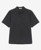 BASIC HOUSE Uni Semi-Overfit Pique Polo Shirt Dark Grey Lyts3104