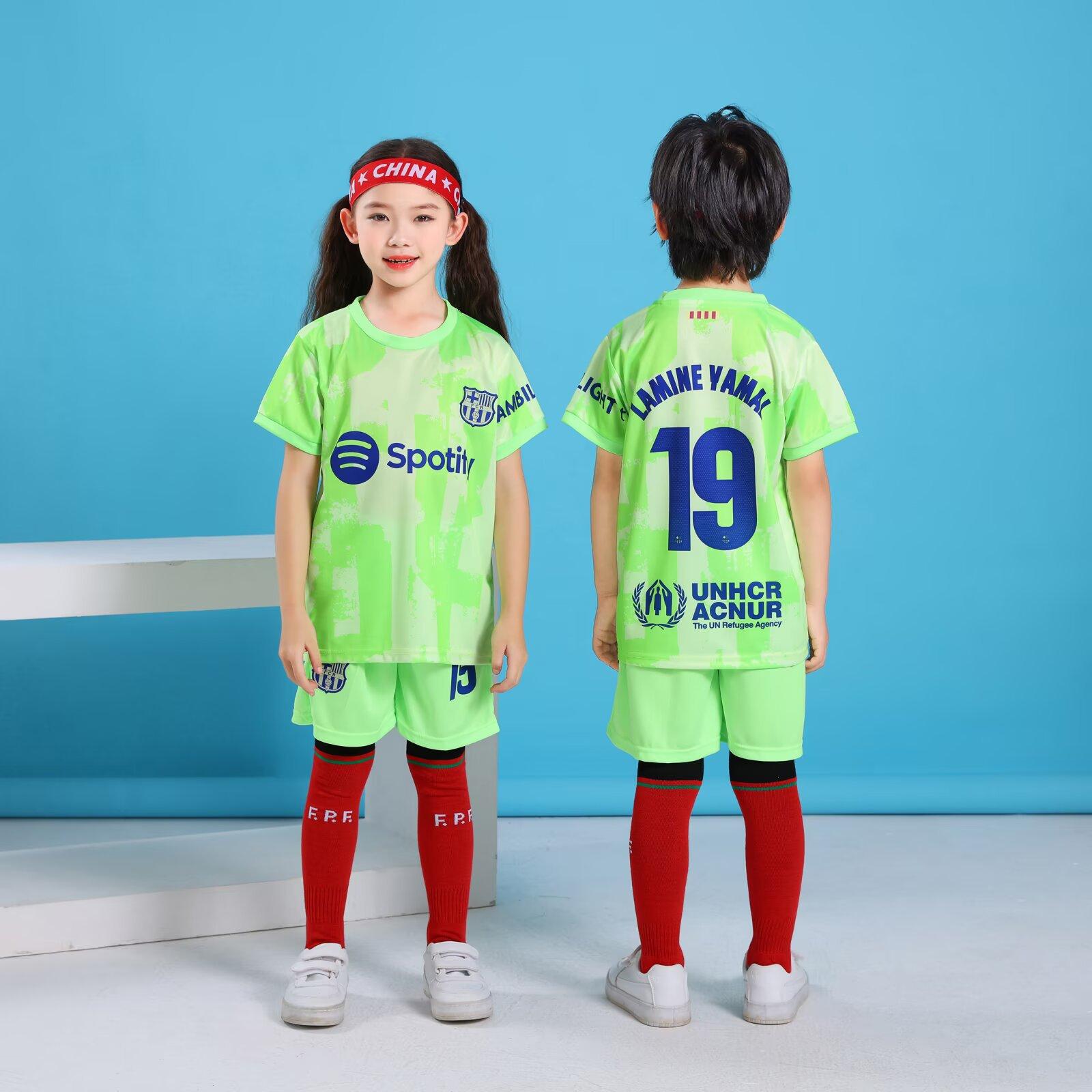 

New Season Children S Football Jersey Set Primary School Jersey Group Buying Training Jersey European Cup Club Jersey 30 size (150-160cm)