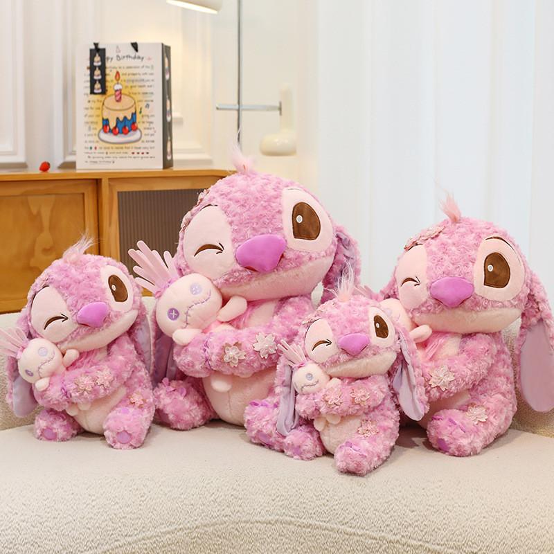 Plush Rose Pink Toy Stuffed Animal Doll Cartoon Decoration Gift Kids