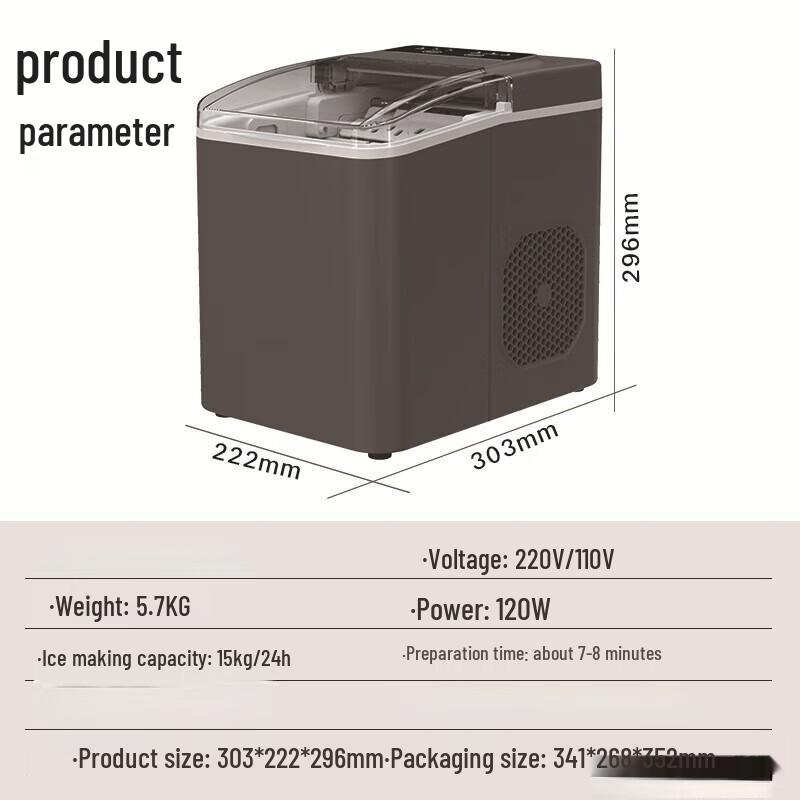 ZISIZ Portable Automatic Ice Maker