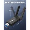 Wifi Dongle,1200Mbps USB WI-FI Adapter Dual Band 5.8GHz / 2.4Ghz Mini Wireless Network for Windows XP/Vista/7/8/10 Mac OS X 10