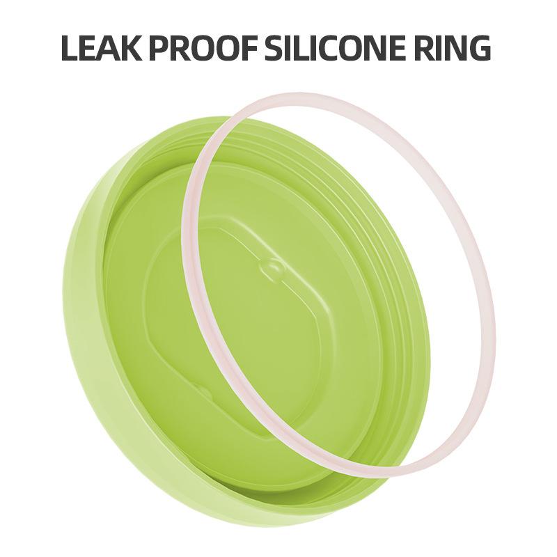 Double Layer Leak Salad Cup Oatmeal Container With Spoon & Sauce Box Portable Overnight Oats Jar