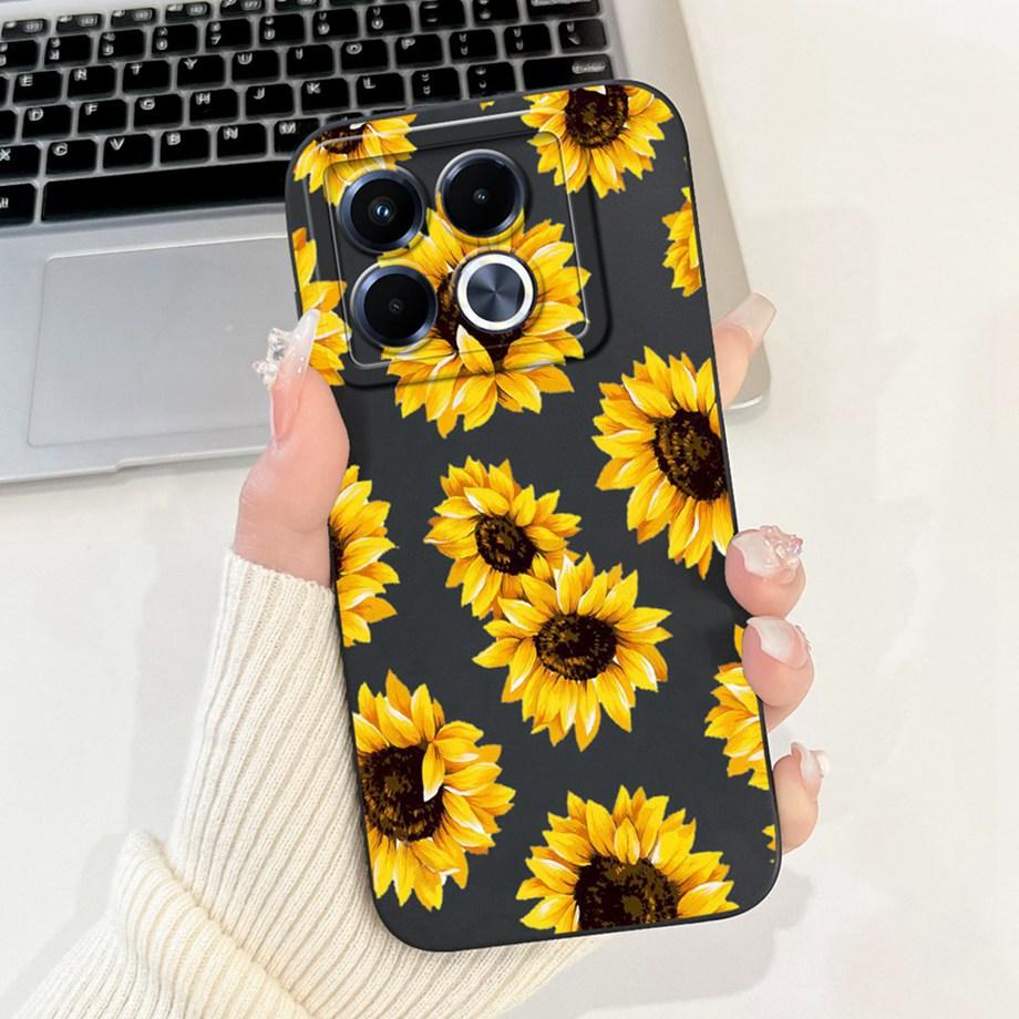 Für Infinix Note 40 5G X6852 Handyhülle Silikon Weiche Rückabdeckung Für Infinix Note40 X6851 Bumper Drachen Katze Blume Schmetterling Tasche