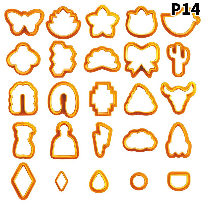 1Set Polymer Clay Earring Cutter Multiple Shapes Clay Cutter Geometric Shape Clay Pendant Polymer Clay Tool Cookie Cutter