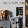Coffee Pod Wall Stand for Counter Coffee Pod Organizer Space-Saving Silicone Rack Kitchen Gadgets for Household Commercial