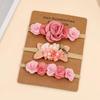Children's Nylon Flower Headband Set - 3-Piece Baby Photography Hair Accessories