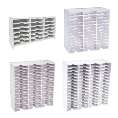 Multipurpose 18/36/51/60 Grids Plastic Stamp Holder Rack Compatible with Inkpad Portable Designs for Craft Rooms