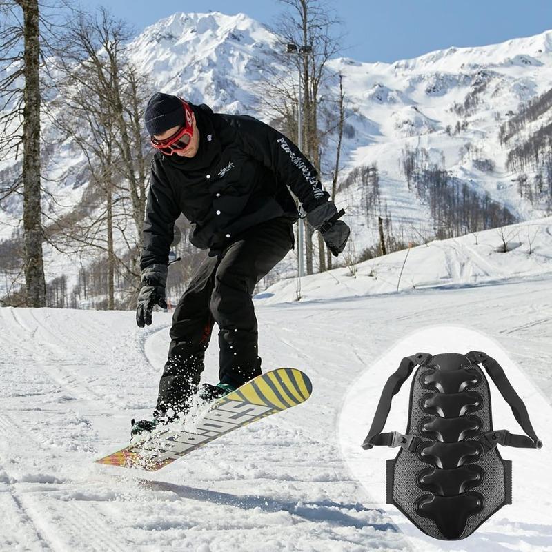 Cienfy Back Spine Protector Anti-Fall Protective Gear for Snowboarding, Skateboarding, Skating and Skiing
