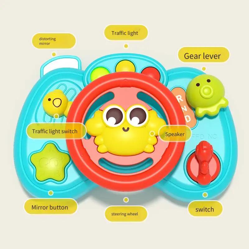 

6 Sided Busy Box Interactive Learning Toy Colorful Buttons Levers Switches for Boys Girls Christmas Gift Durable Playful