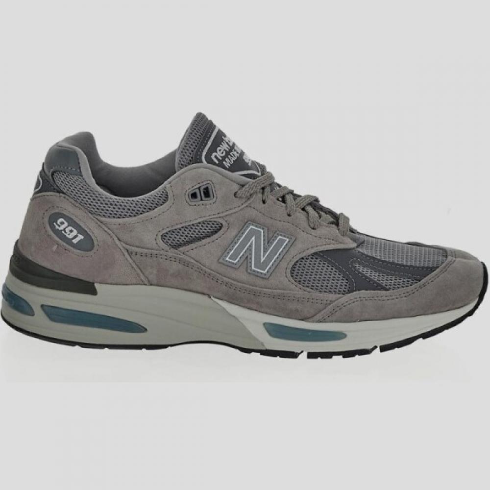 

New Balance Grey Suede Mesh 991v2 Sneakers U991gl2 US12