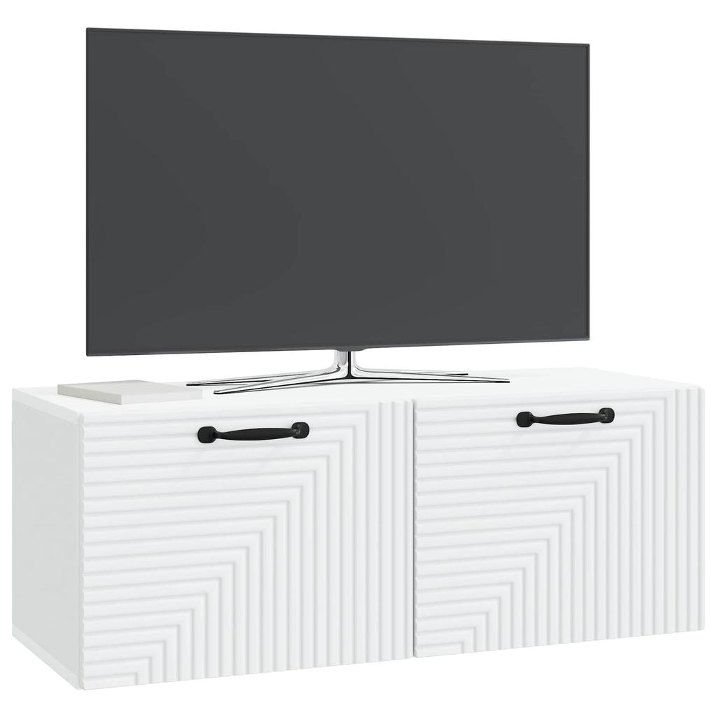 Wall Mounted TV Cabinet White 78.5 x 31 x 30 cm Particleboard