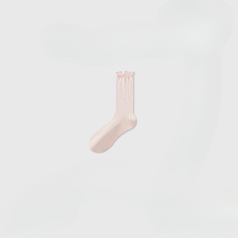 Dopamine Pile Pile Socks for Women, Summer Thin, Long, Antibacterial, Breathable, Cool, Ballet-style Modal Long Socks