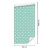 Mint and White Hearts Wallpaper 50x1000