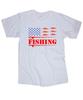 STRIKE Fishing American White T-shirt Lures Boating Lake Fishing Rod Marina Bass
